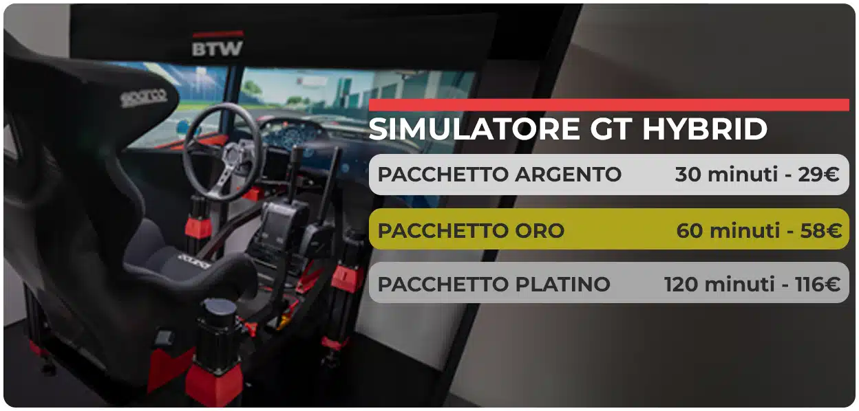 BTW Experience Roma Prenota Simulatore di Guida GT Hybrid 2